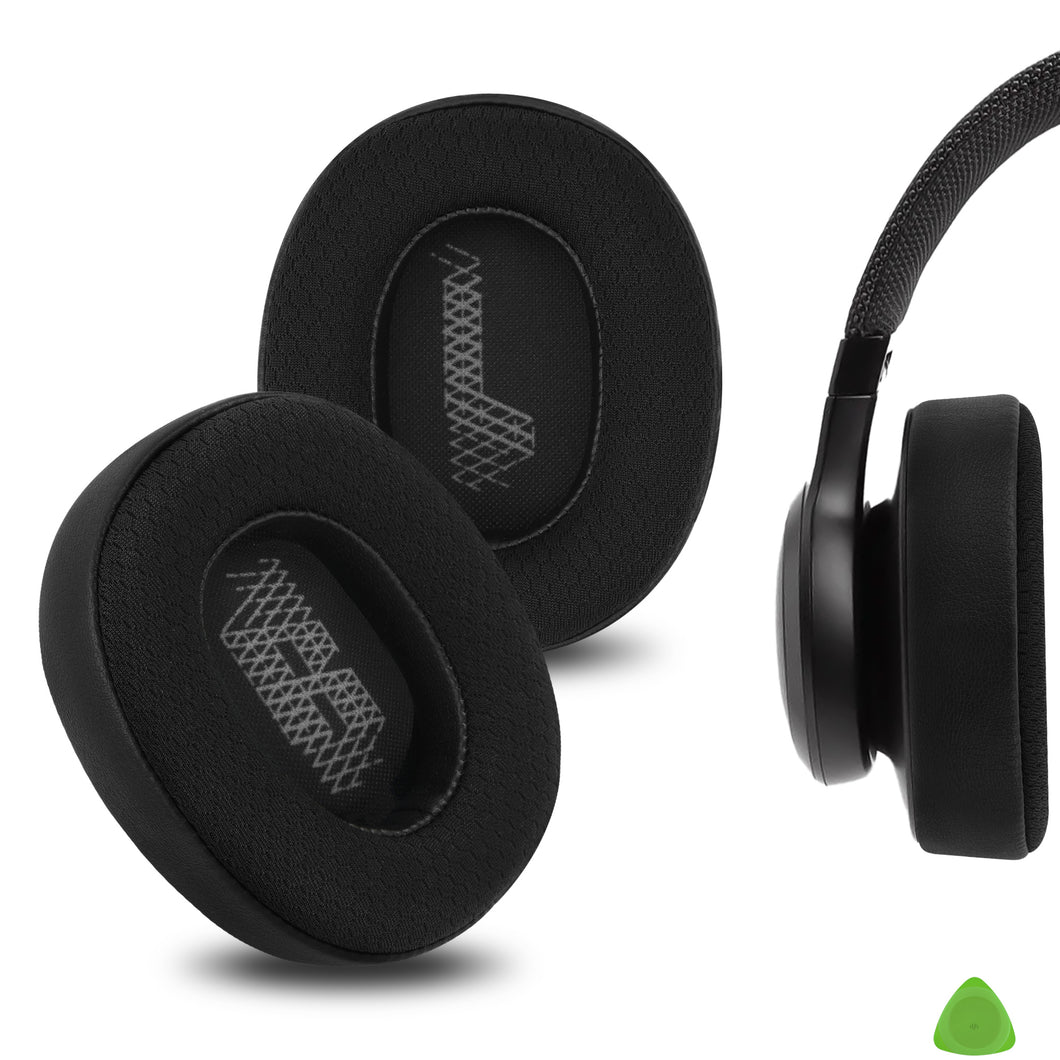 Geekria イヤーパッド Comfort 互換性 パッド ジェイビーエル JBL Live 500BT, 500BTNC ヘッドホンに対応 パッド イヤー / イヤーカップ メッシュファブリック (黒)