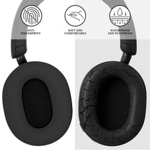 画像をギャラリービューアに読み込む, Geekria イヤーパッドカバー シリコンカバー 適合する ソニー Sony WH-1000XM5, WH1000XM5 Wireless ヘッドホンに対応/交換用 保護カバー シリコンカバー シリコンケース スクラッチプロテクションケース イヤピースカバー ヘッドセットスピーカースキンプロテクター（ブラック）
