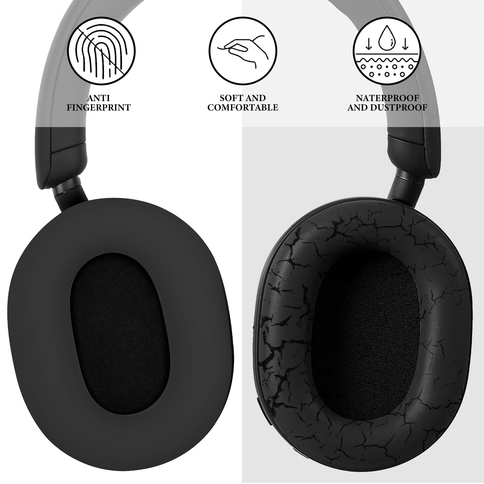 Geekria イヤーパッドカバー シリコンカバー 適合する ソニー Sony WH