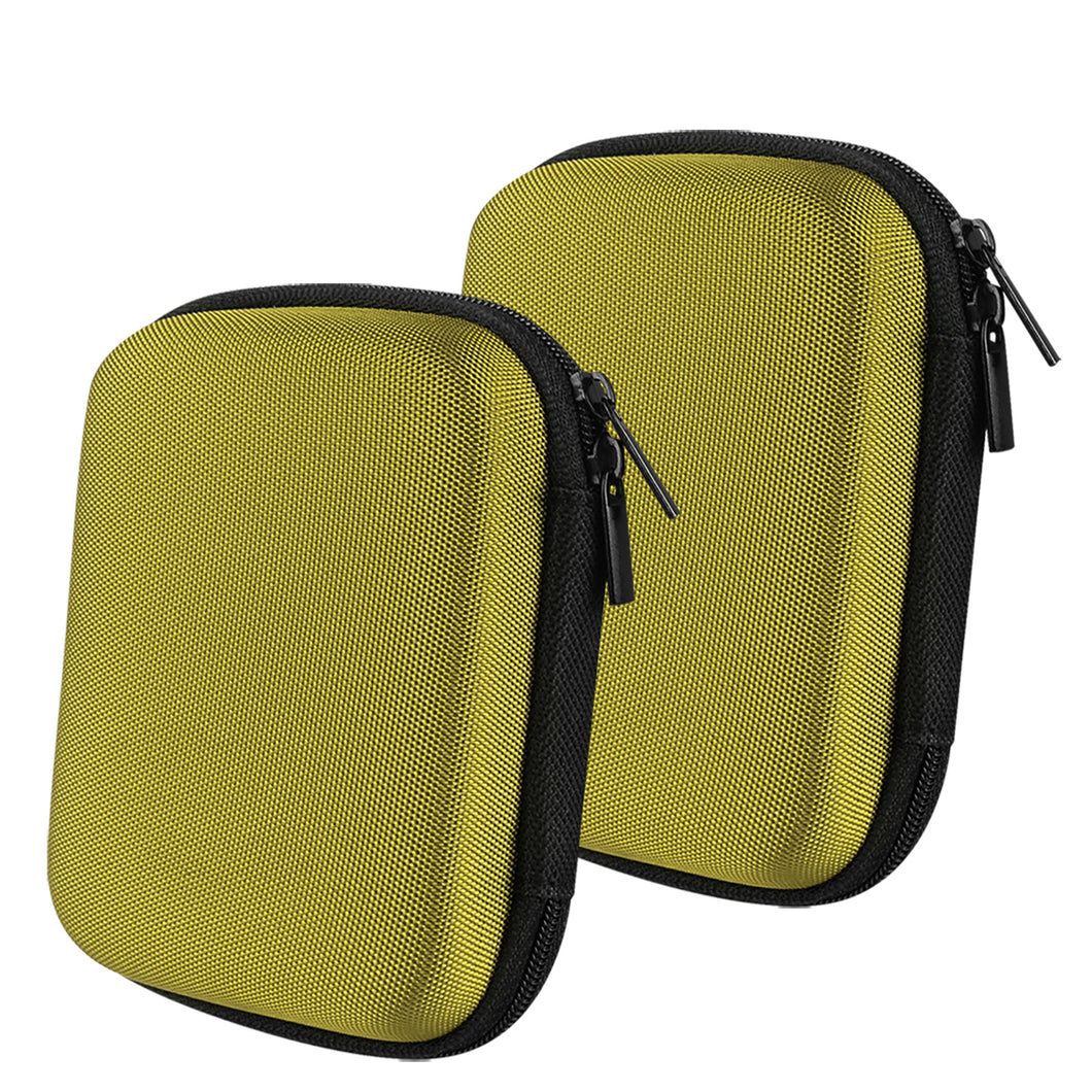 Geekria ケース Shield ヘッドホンケース 互換性 ハードケース 旅行用 ハードシェルケース オーディオテクニカ AudioTechnica, ソニー SONY, ジェイブイシー JVC, パナソニック Panasonic に対応 収納ポーチ付属 (2パック/緑)