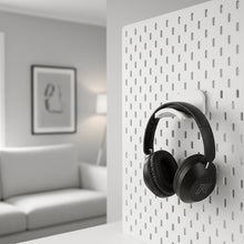 画像をギャラリービューアに読み込む, Geekria ヘッドホンホルダー ペグボード展示用 ヘッドホンハンガー IKEA Skadis ペグボードに対応 ヘッドセットフック 自宅やオフィス 電子機器の整理用ハンガー (ホワイト)
