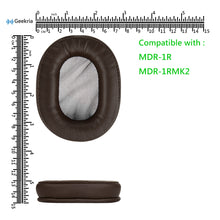 画像をギャラリービューアに読み込む, Geekria イヤーパッド QuickFit 互換性 パッド ソニー Sony MDR-1R, MDR-1RMK2 ヘッドホンに対応 パッド イヤー / イヤーカップ (プロテインレザー / 褐色 )
