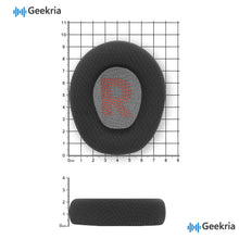 画像をギャラリービューアに読み込む, Geekria 快適メッシュ生地 交換用イヤーパッド JBL Quantum 100 ヘッドホン互換 ソフトで快適なイヤークッション 修理パーツ ブラック
