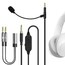 画像をギャラリービューアに読み込む, Geekria クリップマイク コンデンサーマイク ピンマイク ミニマイク クリップ式 スマホマイク ヘッドホンケーブル ゲームおよび会議用ジェイビーエル JBL Tune 770NC, Live 500BT ヘッドセットと互換性があり 2.5mm ブームマイク付き 交換コード音量/ミュートコントロール（170 cm）
