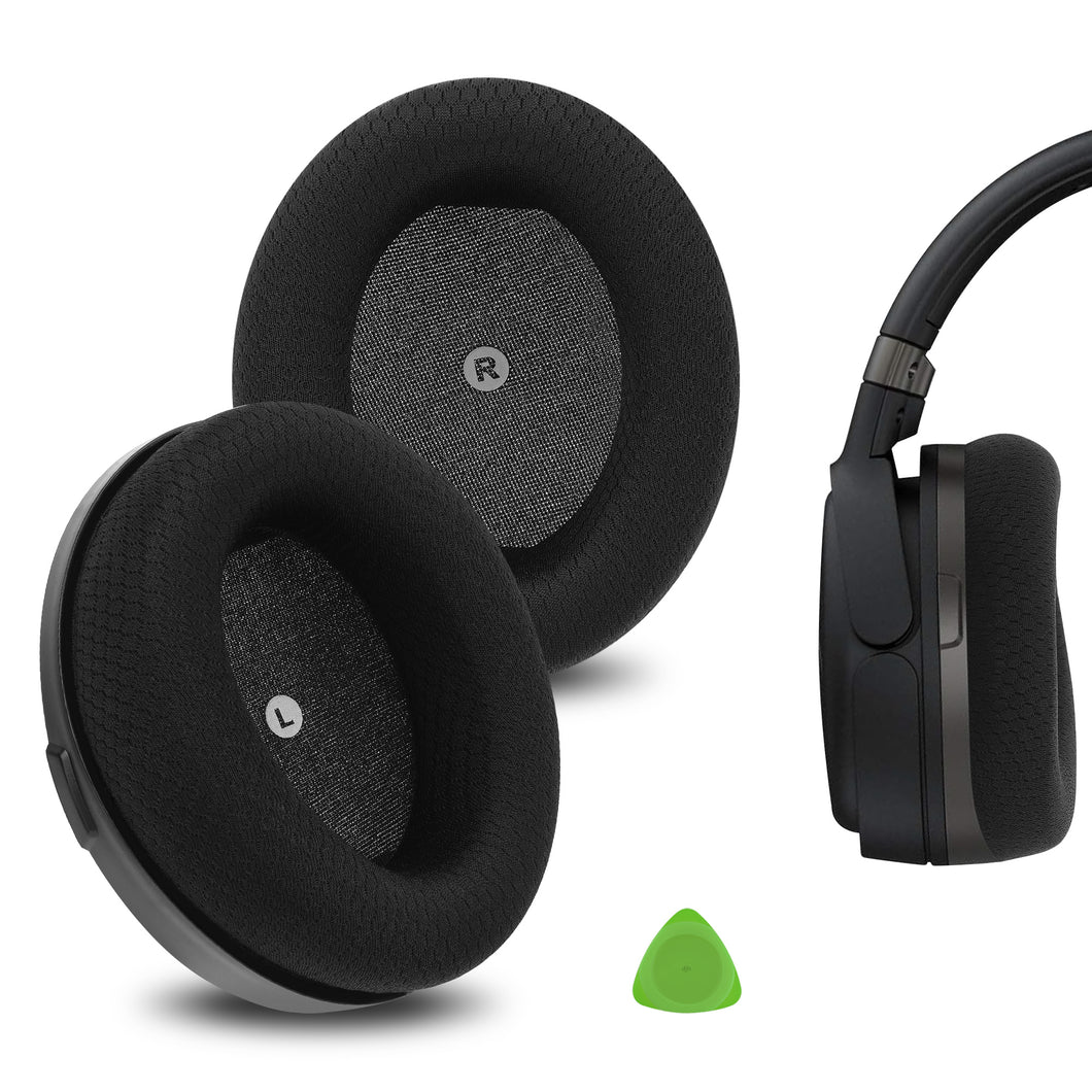 Geekria イヤーパッド QuickFit 互換性 パッド HyperX Cloud Orbit S ヘッドホンに対応 パッド イヤー / イヤーカップ メッシュファブリック (黒)