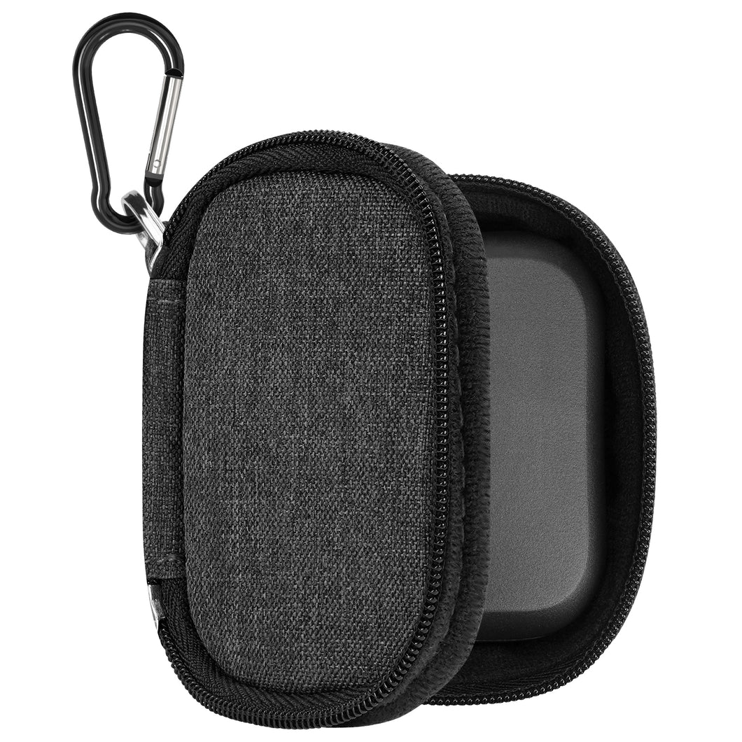 Geekria ヘッドフォン キャリングケーススカルキャンディ Skullcandy EcoBuds, DIME EVO, Sesh ANC Active 対応、Grind True Dime 3 ワイヤレス インイヤー イヤホン ケース、ケーブル収納付き交換用保護トラベルポーチバッグ (ダークグレー)