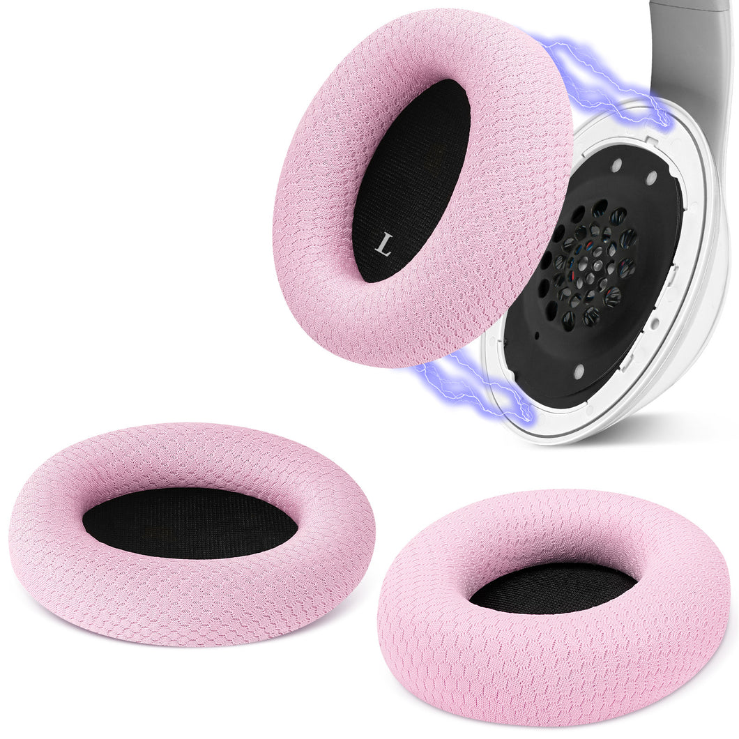 Geekria イヤーパッド SNAP マグネチック 互換性 パッド ビーツバイドクタードレ Beats Studio 3 Wireless, Studio 2 Series ヘッドホンに対応 パッド イヤー / イヤーカッメッシュファブリック (ピンク, 1組)