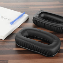 画像をギャラリービューアに読み込む, Geekria イヤーパッド QuickFit 互換性 パッド ベイヤーダイナミック Beyerdynamic DT100 DT102 DT108 DT109 DT190 DT150 ヘッドホンに対応 パッド イヤー / イヤーカップ (プロテインレザー / 黒)
