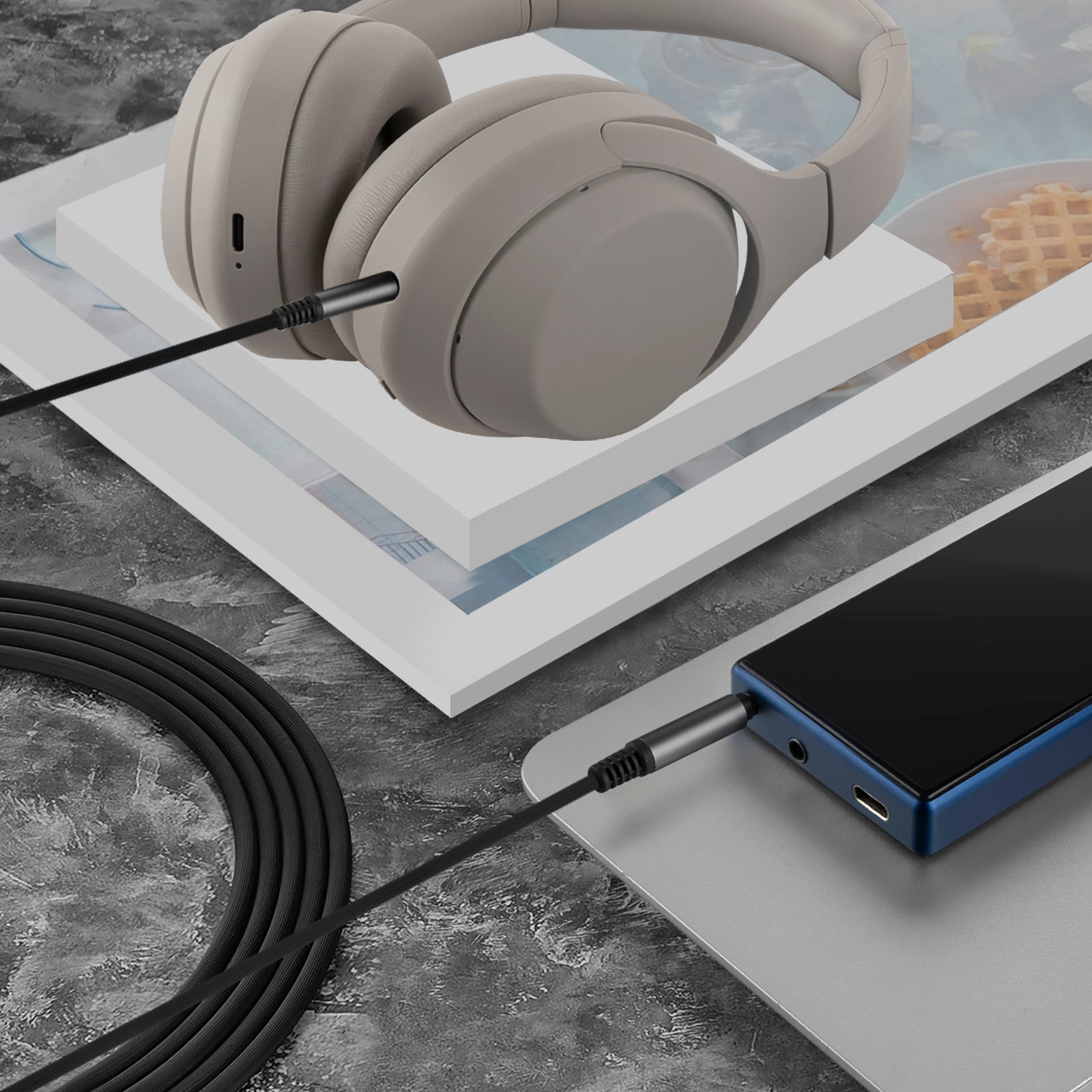 WH-1000XM5互換品 Geekriaブームマイクヘッドフォンケーブル、sony WH-1000XM5