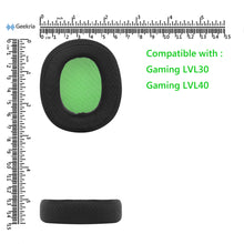 画像をギャラリービューアに読み込む, Geekria イヤーパッド Comfort 互換性 パッド PDP Gaming LVL30, LVL40 Wired Chat ヘッドホンに対応 パッド イヤー / イヤーカップ (メッシュファブリック / ブラック 緑)
