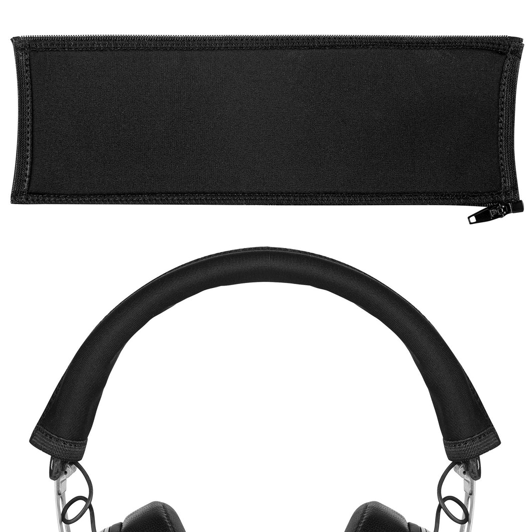 Geekria カバー 互換性 ヘッドバンドカバー ゼンハイザー Sennheiser Momentum 2 3 Over-Ear, Momentum 2 On-Ear, HD201, HD202, HD471 対応 ネオプレン製 ヘッドバンドクッション ヘッドバンドプロテクター 簡単に装着 工具不要 (ブラック)