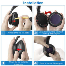 画像をギャラリービューアに読み込む, Geekria イヤーパッド QuickFit 互換性 パッド プラントロニクス Plantronics BackBeat PRO ヘッドホンに対応 パッド イヤー / イヤーカップ (プロテインレザー / ブラック)
