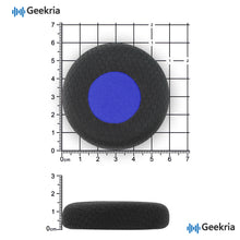 画像をギャラリービューアに読み込む, Geekria コンフォート メッシュファブリック 通気性 交換用イヤーパッド Jabra Evolve 65, 65UC, 65MS, 40, 40UC, 40MS, 30, 30II, 30US, 20, 20SE, 20UC, 20MS ヘッドセット対応 修理交換用パーツ (ブラック/ブルー)
