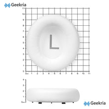 画像をギャラリービューアに読み込む, Geekria イヤーパッド QuickFit 互換性 パッド アンカー Anker Soundcore Life Q45, Space Q45 ヘッドホンに対応 パッド イヤー / イヤーカッププロテインレザー (白)
