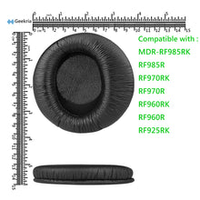 画像をギャラリービューアに読み込む, Geekria イヤーパッド QuickFit 互換性 パッド ソニー Sony MDR-RF985RK, RF970RK, RF960RK, RF960R, RF925RK ヘッドホンに対応 パッド イヤー / イヤーカップ ( プロテインレザー / ブラック )
