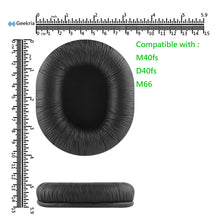 画像をギャラリービューアに読み込む, Geekria イヤーパッド QuickFit 互換性 パッド オーディオテクニカ Audio-Technica ATH-M40fs ATH-D40fs ATH-M66 ヘッドホンに対応 パッド イヤー / イヤーカップ (プロテインレザー / ブラック)

