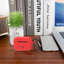 画像をギャラリービューアに読み込む, Geekria シリコン カバー 互換性 カバー TOZO NC2 対応 True Wireless Earbuds 充電ケース充電ケースカバー 外装カバー キーホルダーフック付き、充電ポートアクセス可能 (Red)
