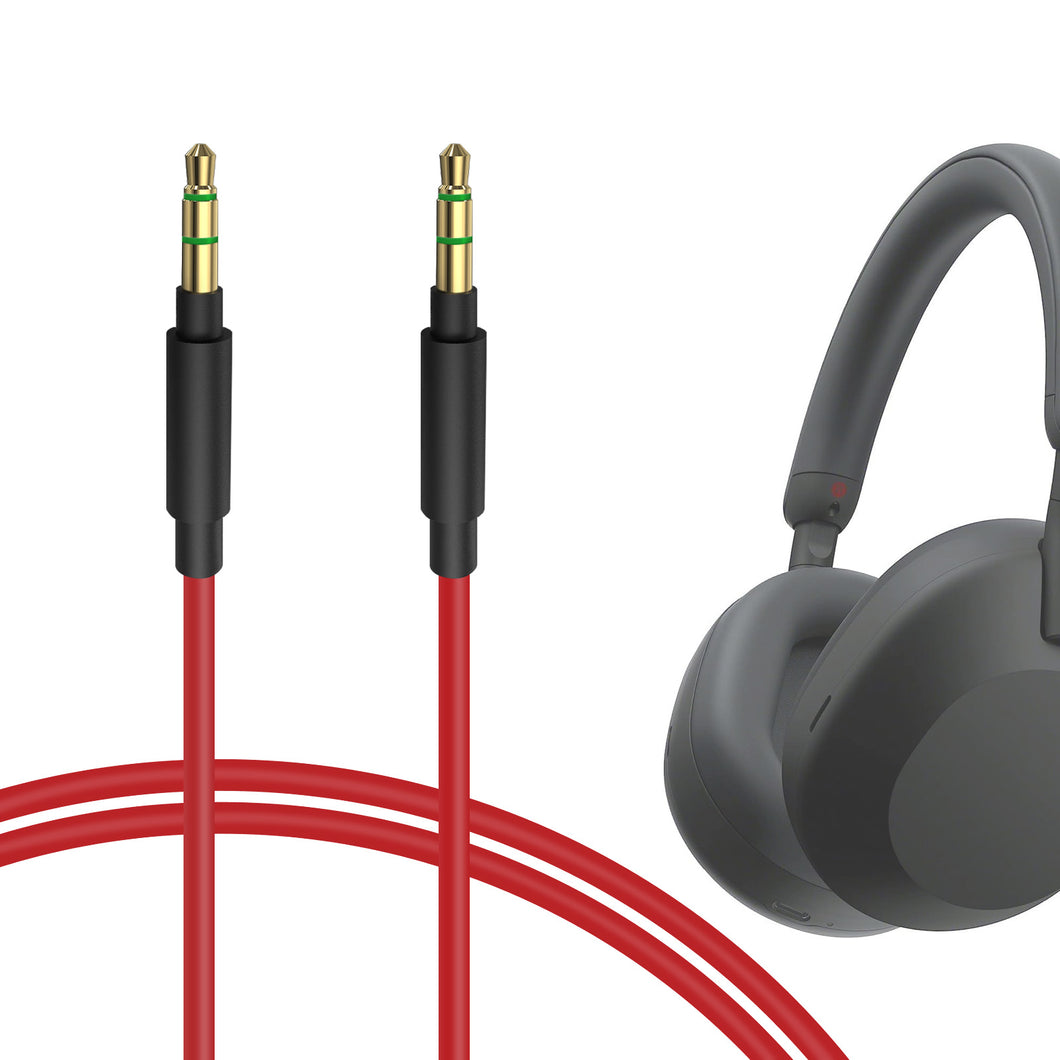 Geekria ケーブル 互換性 オーディオコード ソニー Sony WH-XB920N, WH-1000XM6/1000XM5/1000XM4, スカルキャンディ Skullcandy Hesh Evo, Hesh 3, Crusher Evo, Crusher, Crusher Evo, Crusher ANC, Grind, Venue, Crusher ANC 2, Riff 2 ヘッドホンケーブル、3.5mm に適合する 1 m