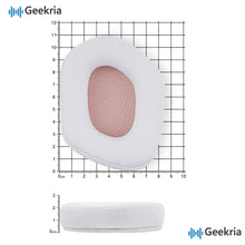 画像をギャラリービューアに読み込む, Geekria イヤーパッド Comfort 互換性 パッド ロジクール Logitech G733, G535, G335 ヘッドホンに対応 パッド イヤー / イヤーカップ メッシュファブリック (ホワイト＋ピンク)

