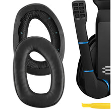 画像をギャラリービューアに読み込む, Geekria イヤーパッド QuickFit 互換性 パッド ゼンハイザー Sennheiser GSP 300, GSP 301, GSP 302, GSP 303, GSP 350, GSP 370 Gaming Headset ヘッドホンに対応 パッド イヤー / イヤーカップ (プロテインレザー / ブラック )
