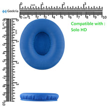 画像をギャラリービューアに読み込む, Geekria QuickFit イヤーパッド 互換性 パッド ビーツバイドクタードレ Beats SoloHD On-Ear ヘッドホンに対応 イヤパッド/イヤークッション/イヤーカップ (プロテインレザー / 青い)
