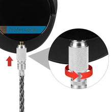 画像をギャラリービューアに読み込む, Geekria Apollo シルバーメッキ アップグレード 4.4mm から 3.5mm オーディオ ケーブル、ソニー Sony MDR-M1 MDR-MV1 MDR-M1ST ヘッドフォン対応、ねじ式ノブ ロック装置付き交換用コード (4.9 フィート / 1.5 メートル)
