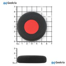 画像をギャラリービューアに読み込む, Geekria コンフォート メッシュファブリック 通気性 交換用イヤーパッド Jabra Evolve 65, 65UC, 65MS, 40, 40UC, 40MS, 30, 30II, 30US, 20, 20SE, 20UC, 20MS ヘッドセット対応 修理交換用パーツ (ブラック/赤)
