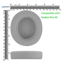 画像をギャラリービューアに読み込む, Geekria イヤーパッド QuickFit 互換性 パッド レイザー Razer Kraken Pro V2, Kraken 7.1 V2, Stormtrooper / Pewdiepie Edition ヘッドホンに対応 パッド イヤー / イヤーカップ ( プロテインレザー / グレー )
