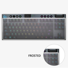 画像をギャラリービューアに読み込む, Geekria キーボード カバー ケース 互換品 ロジクール Logicool G715 / G713 テンキーレス ワイヤレスメカニカルゲーミングキーボード 透明アクリルカバー 保護カバー（曇った）
