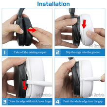 画像をギャラリービューアに読み込む, Geekria イヤーパッド Comfort 互換性 パッド ゼンハイザー Sennheiser HD4.50BT, HD4.50BTNC, HD4.40BT, HD4.30G, HD4.20S, HD458BT, HD450, HD450BT, HD400S, HD350BT ヘッドホンに対応 パッド イヤー / イヤーカップ (メッシュファブリック/白)
