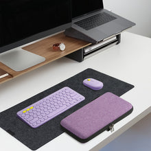 画像をギャラリービューアに読み込む, Geekria キーボード 収納ケース 互換品ロジテック Logicool K380 Bluetooth ワイヤレスポータブル キーボード ハードシェルトラベルキャリングバッグ (ラベンダー)
