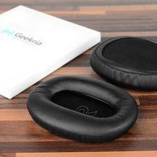 画像をギャラリービューアに読み込む, Geekria イヤーパッド QuickFit 互換性 パッド エディファイアー Edifier W820BT, W828NB ヘッドホンに対応 パッド イヤー / イヤーカップ (プロテインレザー / ブラック)
