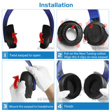 画像をギャラリービューアに読み込む, Geekria イヤーパッド QuickFit 互換性 パッド ソニー Sony PlayStation Gold Wireless Stereo CECHYA-0083 ヘッドホンに対応 パッド イヤー / イヤーカップ ( プロテインレザー / 白い )

