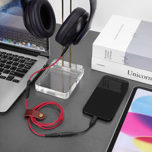 画像をギャラリービューアに読み込む, Geekria ケーブル 互換性 オーディオコードビーツバイドクタードレ Beats Solo 4, Studio Pro, Studio3 ヘッドホンケーブル、3.5mm AUXに適合する インラインマイクと音量コントロール 1.2m
