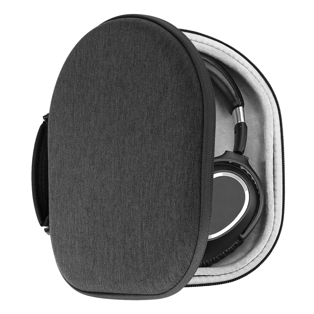 Geekria ケース Shield ヘッドホンケース 互換性 ハードケース 旅行用 ハードシェルケース レイフラット On-Ear/Over-Ear Headphones に対応 収納ポーチ付属 (ダークグレー)