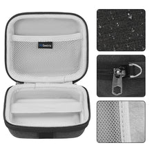 画像をギャラリービューアに読み込む, Geekria Shield スピーカーケース ジェイビーエル JBL Go 5、Go 4、Go 3、Go 3 Eco ケースカバー対応、交換用ハードシェルポータブルスピーカー保護キャリーバッグ、ケーブル収納、キーチェーンカラビナ付き (ダークグレー)
