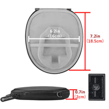 画像をギャラリービューアに読み込む, Geekria ケース Shield ヘッドホンケース 互換性 ハードケース 旅行用 ハードシェルケース ソニー Sony, ジャブラ Jabra, LG, Bluenin, FKANT, COULAX に対応 収納ポーチ付属（ブラック）
