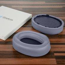 画像をギャラリービューアに読み込む, Geekria イヤーパッド QuickFit 互換性 パッド ソニー Sony MDR-100A MDR-100AAP MDR-H600A ヘッドホンに対応 パッド イヤー / イヤーカップ (プロテインレザー / ムーンブルー)
