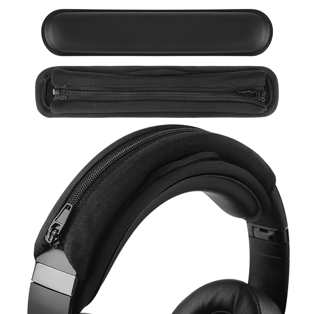Geekria ヘッドバンド互換性カヘッドホンヘッドバンドプロテインレザー パッドソニー Sony , ボーズ Bose, ジェイビーエル JBL, オーディオテクニカ ATH, ロジクール Logitech, ゼンハイザー Sennheiser 対応 交換用 ( ブラック / M )