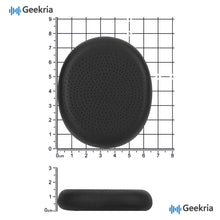 画像をギャラリービューアに読み込む, Geekria イヤーパッド QuickFit 互換性 パッド ロジクール Logitech H800 Wireless ヘッドホンに対応 パッド イヤー / イヤーカップ プロテインレザー (黒)
