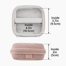 画像をギャラリービューアに読み込む, Geekria Shield スピーカーケース ジェイビーエル JBL Go 5、Go 4、Go 3、Go 3 Eco ケースカバー対応、交換用ハードシェルポータブルスピーカー保護キャリーバッグ、ケーブル収納、キーチェーンカラビナ付き (ピンク)
