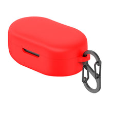 画像をギャラリービューアに読み込む, Geekria シリコン カバー 互換性 カバー JBL Quantum TWS 対応 True Wireless Earbuds 充電ケース充電ケースカバー 外装カバー キーホルダーフック付き、充電ポートアクセス可能 (Red)
