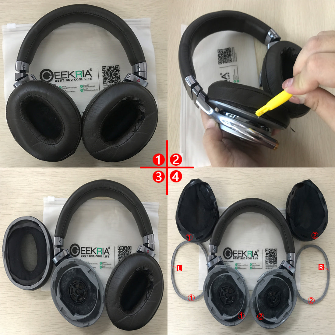 Geekria イヤーパッド QuickFit 互換性 パッド ソニー SONY MDR
