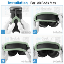 画像をギャラリービューアに読み込む, Geekria ヘッドバンド 互換性 ヘッドホンヘッドバンド AirPods Max 対応 交換用 パッド (グリーン)
