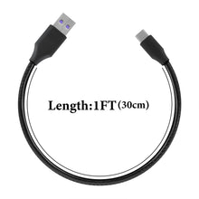 画像をギャラリービューアに読み込む, Geekria PUレザー 充電ケーブル 互換性 Type-C 充電コード USB to USB-C フィリップスPhilips TAT2205 TAT2235 TAT3215 TAJT60 T2236 T3217 T4506 に対応 (黒 / 30cm 2パック)
