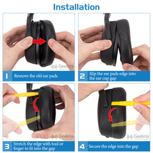 画像をギャラリービューアに読み込む, Geekria イヤーパッド QuickFit 互換性 パッド スカルキャンディ Skullcandy Crusher ANC 2 ヘッドホンに対応 パッド イヤー / イヤーカップ プロテインレザー (黒)
