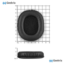 画像をギャラリービューアに読み込む, Geekria イヤーパッド 互換性 パッド Dytole Wireless Headphones for TV ヘッドホンに対応 パッド イヤー / イヤーカップ プロテインレザー (黒)
