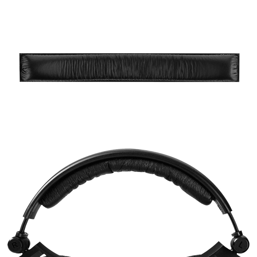 Geekria ヘッドバンド 互換性 ヘッドホンヘッドバンドプロテインレザー ゼンハイザー Sennheiser HD380 PRO, HD380, PC350 対応 交換用 (ブラック)