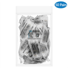 画像をギャラリービューアに読み込む, Geekria カバー 100個入(50ペア) ヘッドホンカバー 不織布 使い捨て イヤーパッドカバー ストレッチニット オーバーイヤー ヘッドホン用 劣化防止、防塵 (中 / ブラック)
