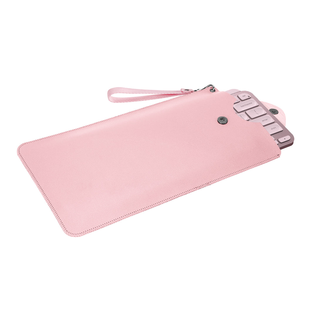 Geekria キーボード キャリー カバー ケース 互換品 ロジクール Logicool MX Keys Mini KX700ワイヤレス ポータブル キーボード 保護 トラベル バッグ（ピンク）